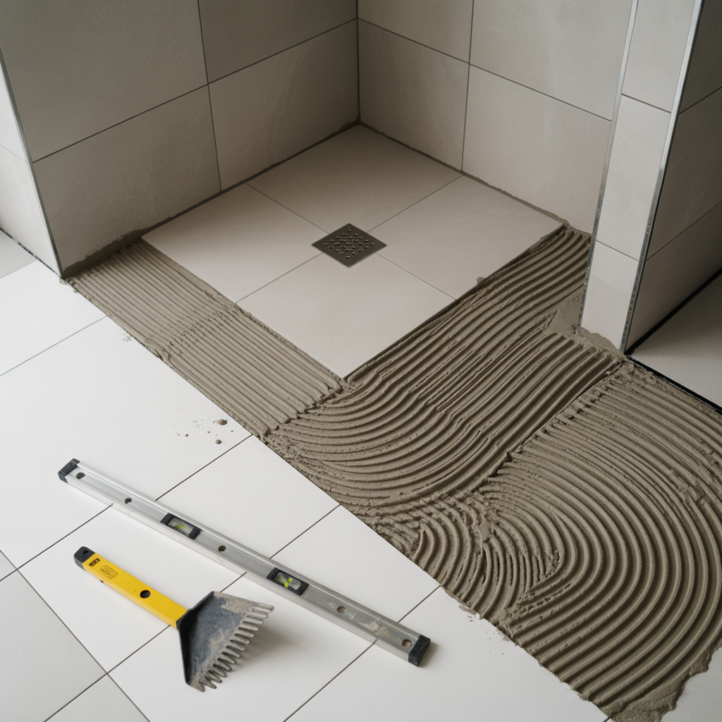 checklista for fall och underlag vid plattsattning i dusch