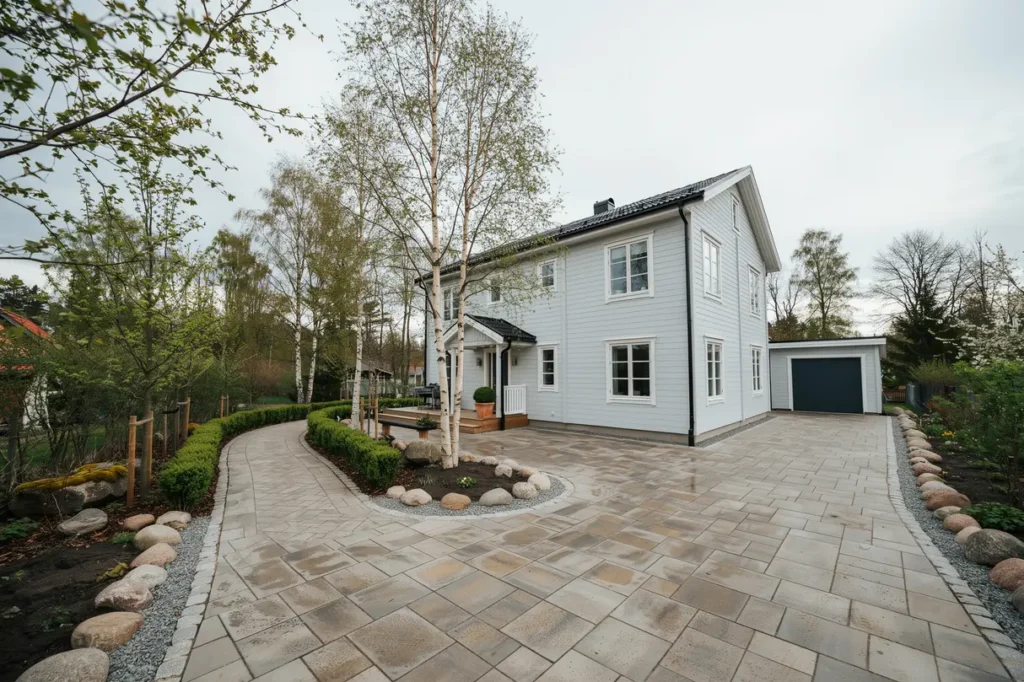 marksten som lyfter hela tomten smarta id er f r plattl ggning av uppfart g ng och uteplats
