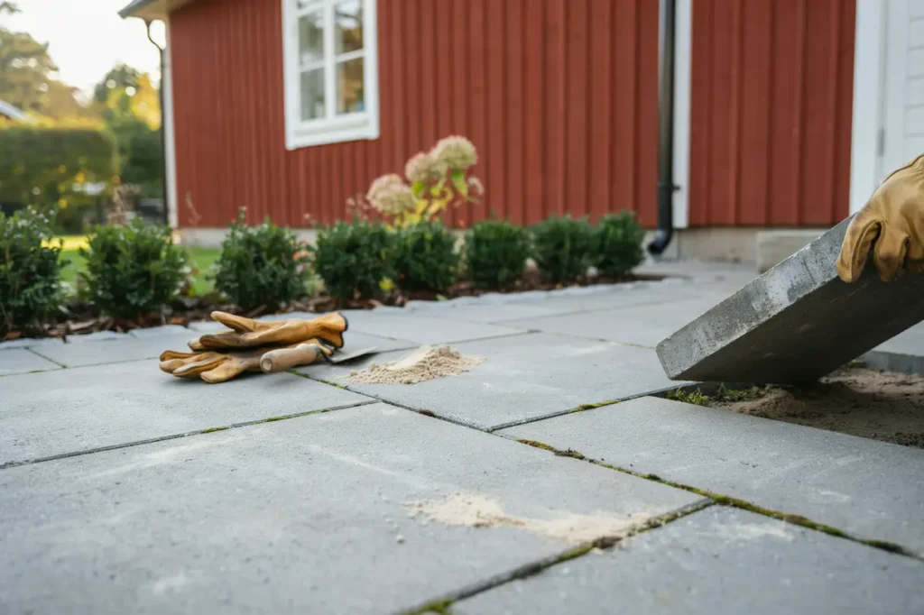 septembertips f r uteplatsen laga l sa plattor och s kra fogar innan h stregnen kommer